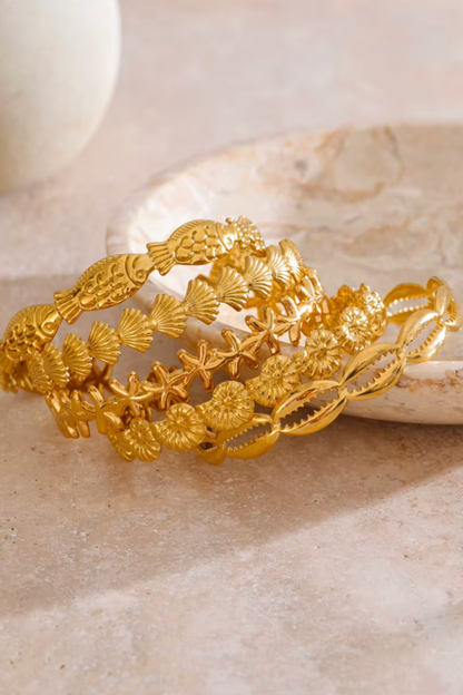 bracelet ouvert femme acier inoxydable résistant à l’eau
