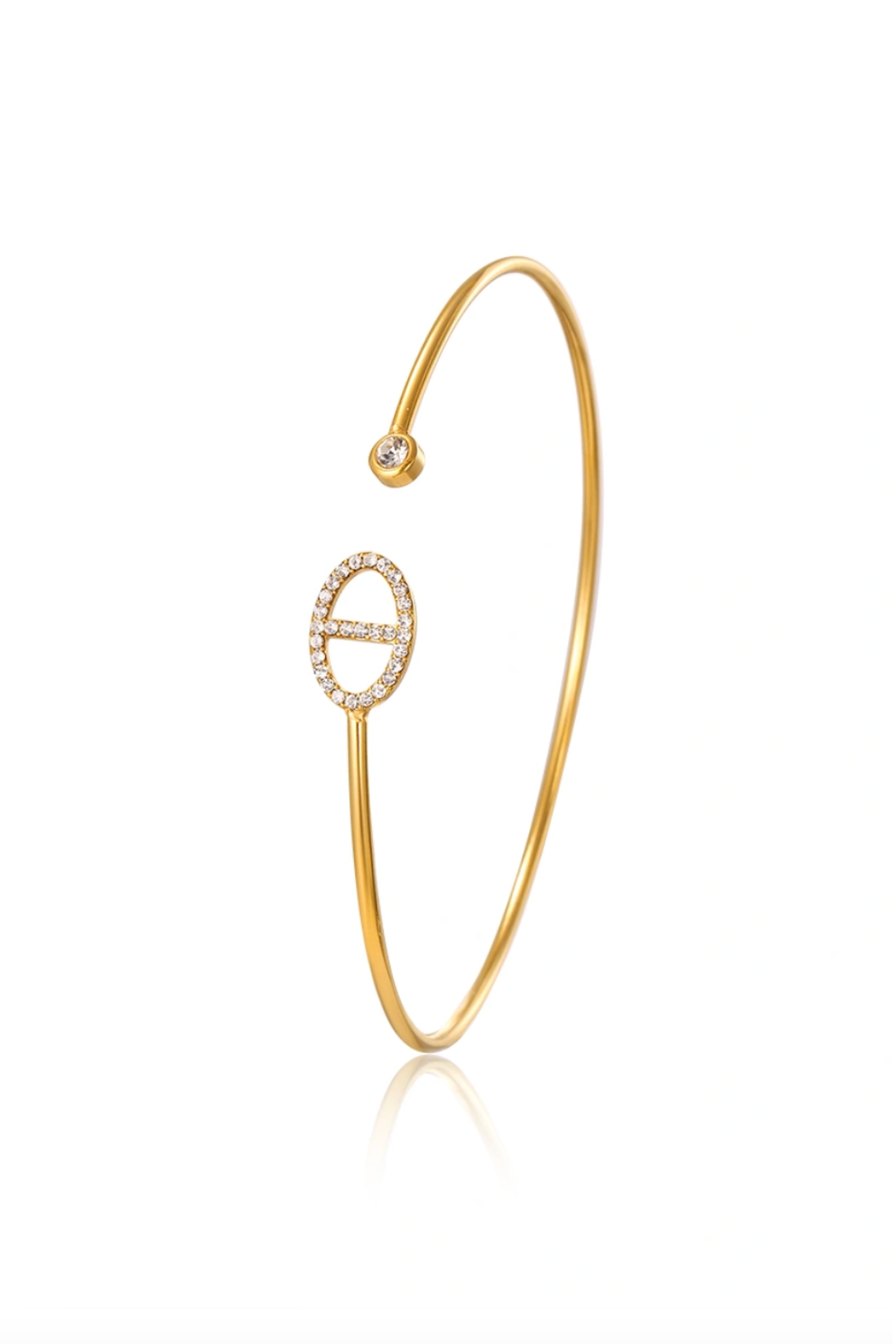 bracelet acier inoxydable ouvert pour femme