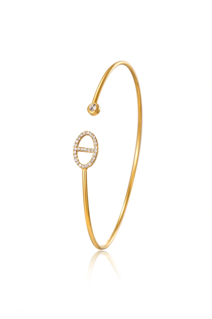 bracelet acier inoxydable ouvert pour femme