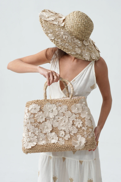 cabas-paille-dentelle-florale-perles-beige-porte-bras-detail