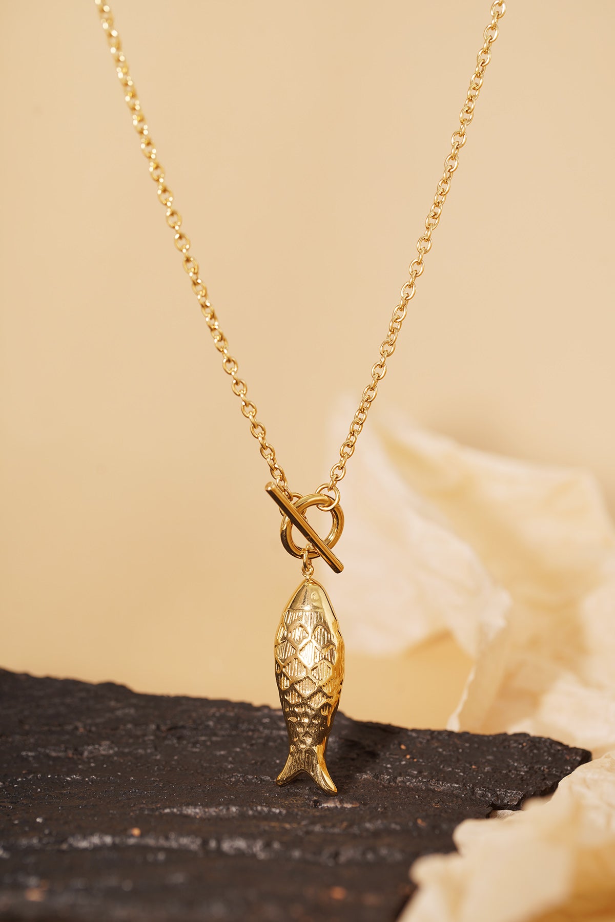collier poisson acier inoxydable