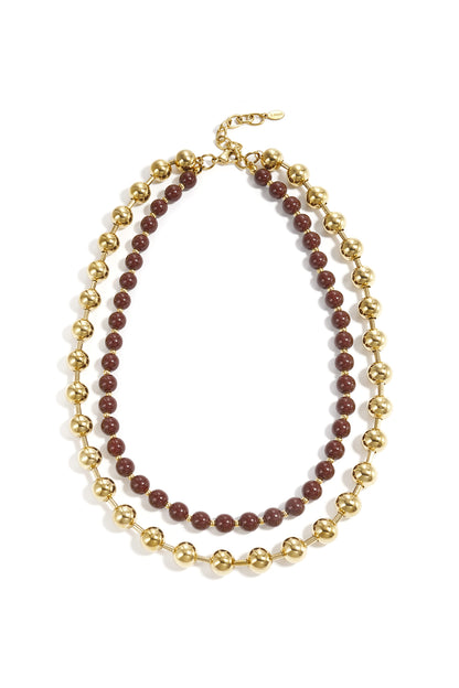 collier perles acrylique tendance femme
