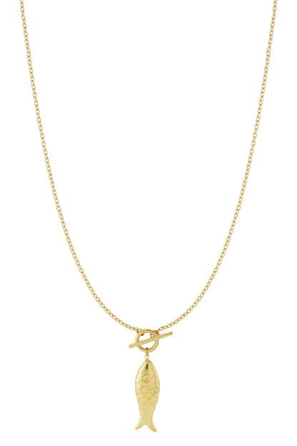 collier poisson doré femme idée cadeau bijou original