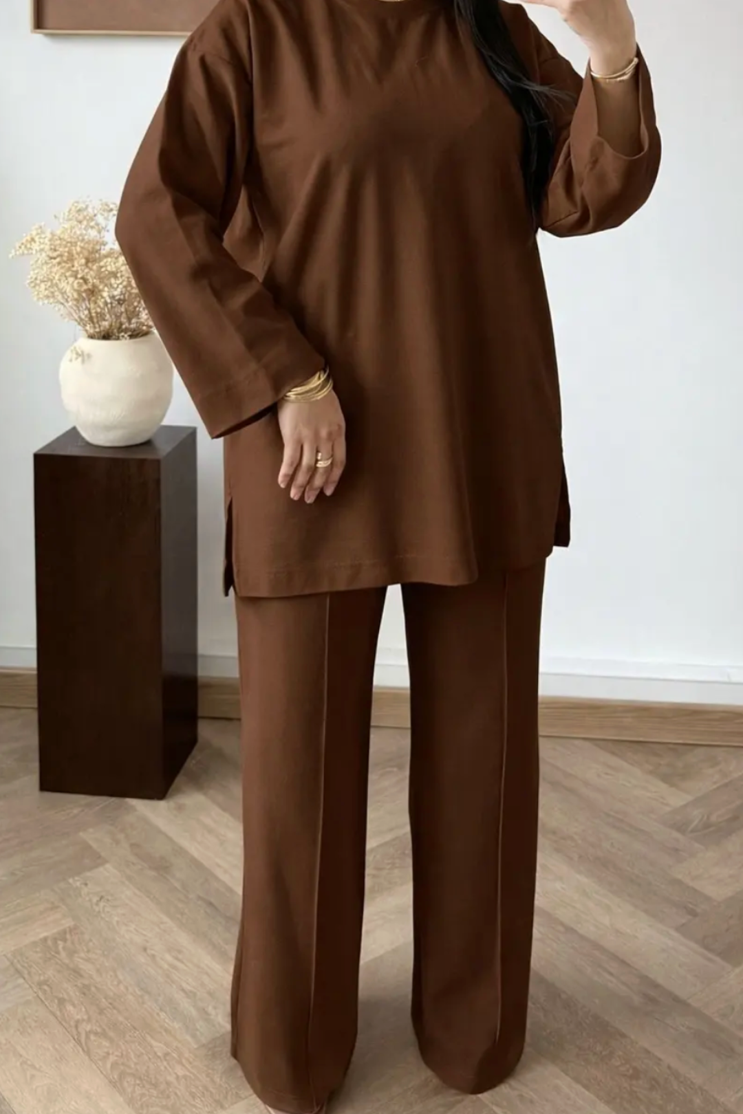 ensemble pantalon large femme